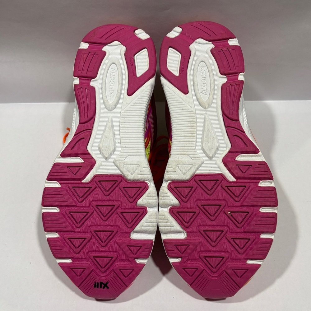 Saucony Kinvara 4 Women’s Size 5.5 Running Shoes Neon Pink Yellow Orange - Picture 6 of 8